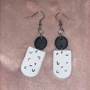 Handmade polymer clay earrings
